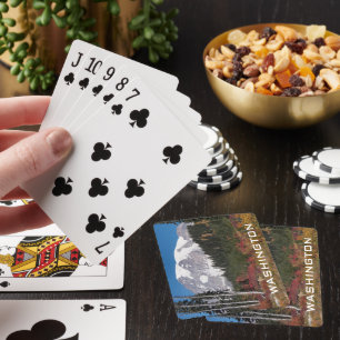 Washington State Mount Rainier Photo Playing Cards