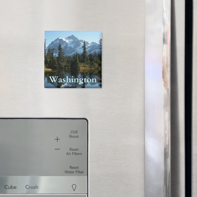 Washington State Mount Shuksan Landscape Magnet (In Situ (Fridge))