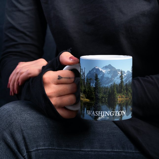 Washington State Mount Shuksan Photo Mug (In Situ Held)