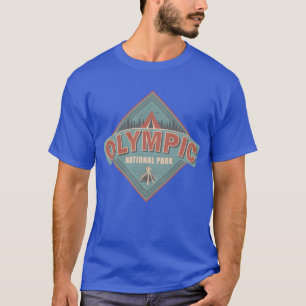 Washington State National Park Vintage US Camping T-Shirt