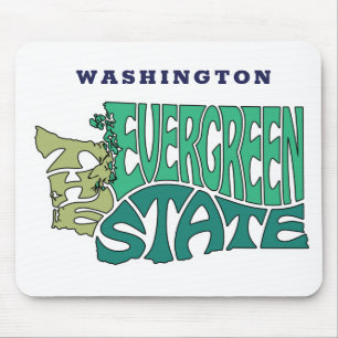 Washington State Nickname Word Art Mouse Mat