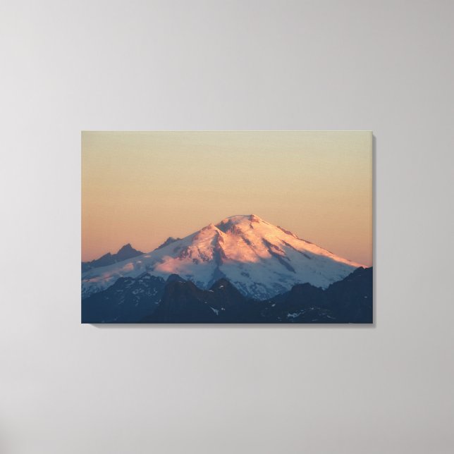 Washington State, North Cascades. Mount Baker Canvas Print (Front)