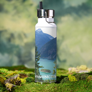 Washington State North Cascades Photo Water Bottle