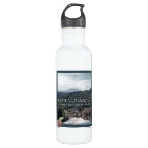 Washington State Poster Art 710 Ml Water Bottle