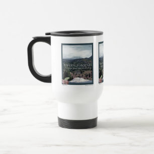 Washington State Poster Art Travel Mug