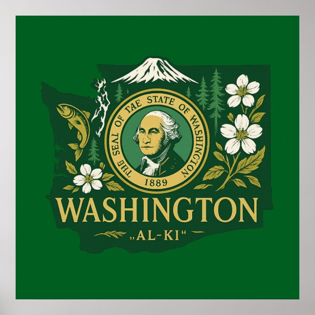  Washington state pride Poster (Front)