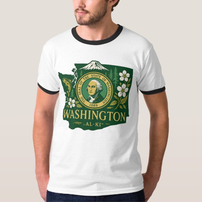  Washington state pride T-Shirt (Front)