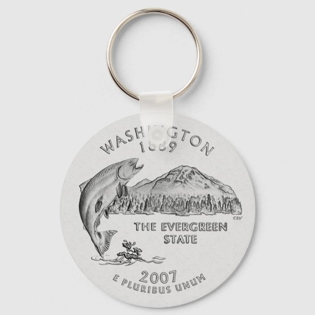 Washington State Quarter Keychain (Front)