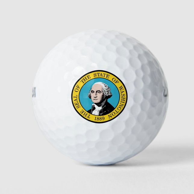 Washington State Seal - Golf Balls (Front)