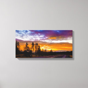 Washington State Sunset Canvas Print