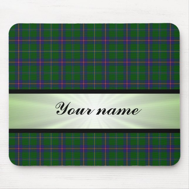 Washington State Tartan With Ribbon Mouse Mat (Front)