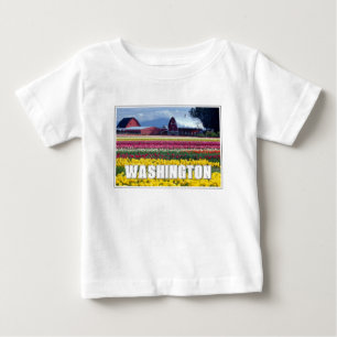 Washington State Tulip Field Baby T-Shirt