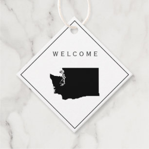 Washington State Welcome Bag Gift Tags Wedding