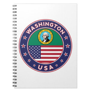 Washington sticker, phone case, tote bag notebook