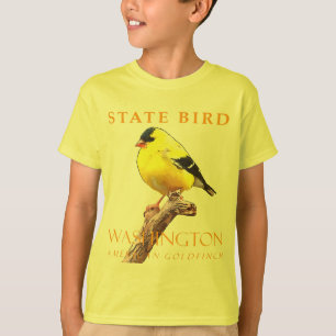 Washington Territory Bird The American Goldfinch T-Shirt
