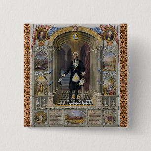 Washington The Mason II 15 Cm Square Badge