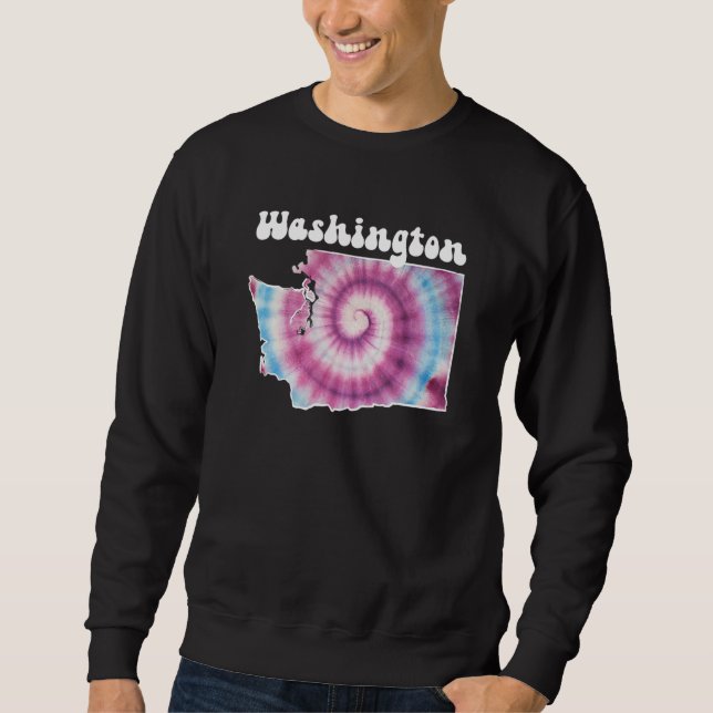 Washington Tie Dye Sweatshirt (Front)