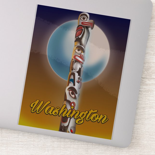 Washington Totem Pole (Detail)