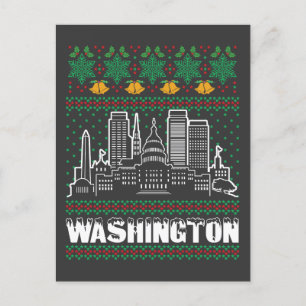 Washington Ugly Christmas Postcard