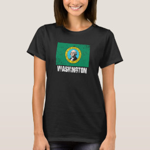 Washington US States America USA Washington Flag 1 T-Shirt