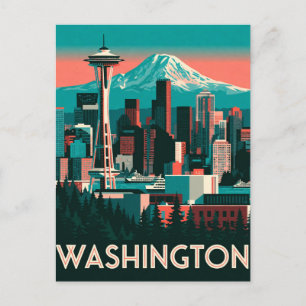 Washington USA Seattle Pacific Northwest Travel 🌲 Postcard