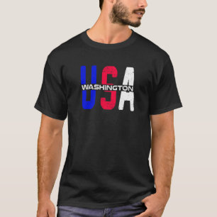 Washington Usa Vintage Patriotic And Proud Us Citi T-Shirt