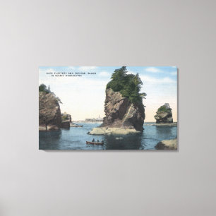 Washington - View of Cape Flattery & Tatoosh Canvas Print