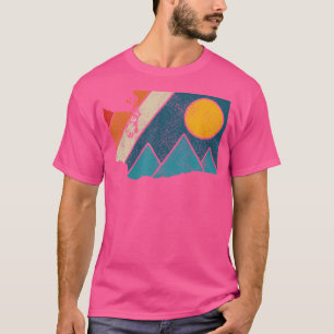 Washington Vintage State Map Mountains Hiking Prid T-Shirt