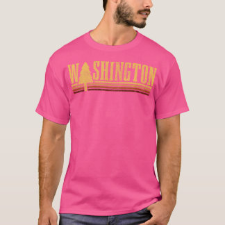 Washington Vintage Tree State Pride Camping Hiking T-Shirt