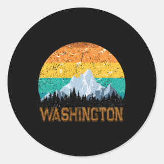 Washington Wa Love State Classic Round Sticker