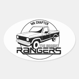 Washington, WA - Rockin’ Rangers Chapter Oval Sticker