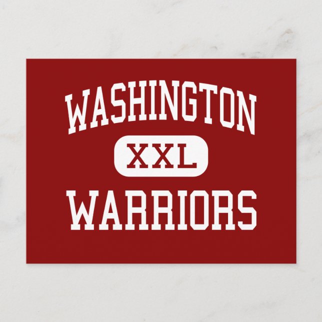 Washington - Warriors - High - Cedar Rapids Iowa Postcard (Front)