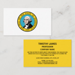 Washingtonian Seal, Seal of Washington Business Card