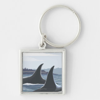 WashingtonOrca Fins Key Ring