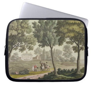 Washington's house at Mount Vernon, from 'Le Costu Laptop Sleeve