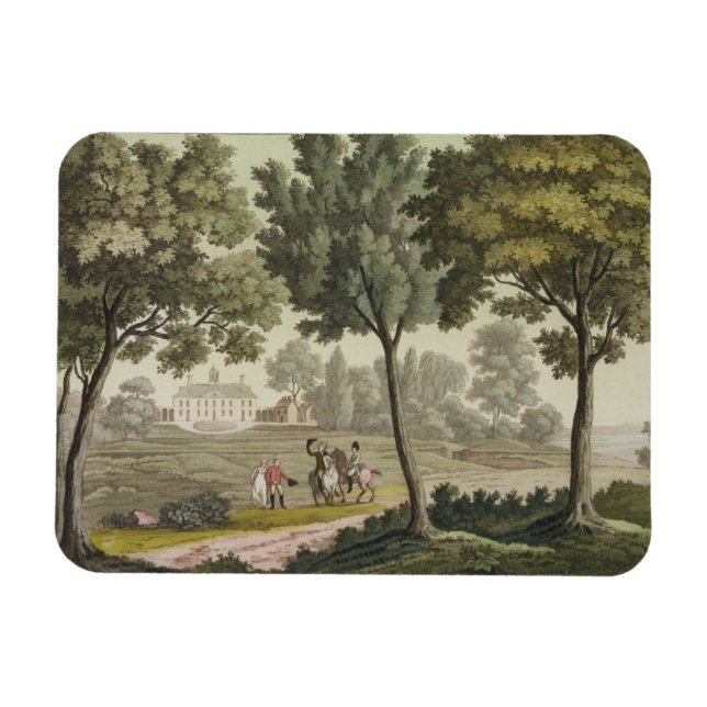 Washington's house at Mount Vernon, from 'Le Costu Magnet (Horizontal)