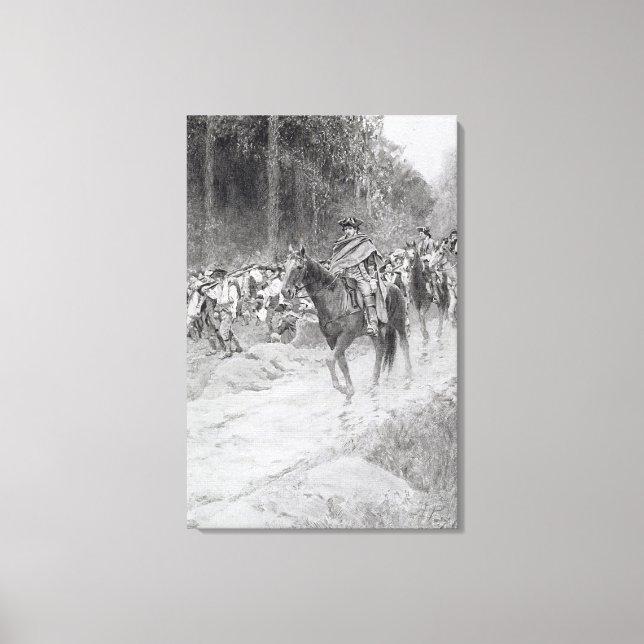 Washington's Retreat from Great Meadows Canvas Print (Front)