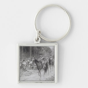 Washington's Retreat from Great Meadows Key Ring