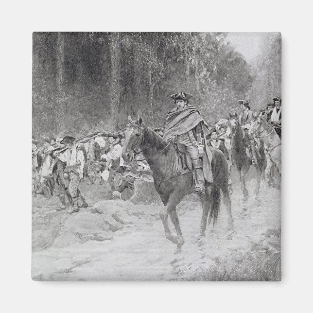 Washington's Retreat from Great Meadows Magnet (Front)