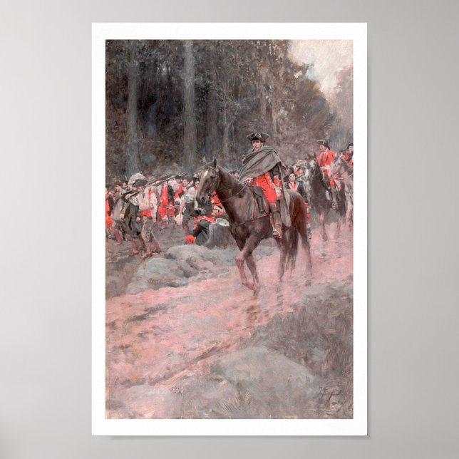 Washington's Retreat from Great Meadows Poster (Front)