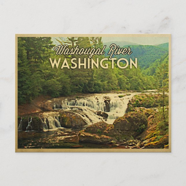 Washougal River Washington Postcard (Front)