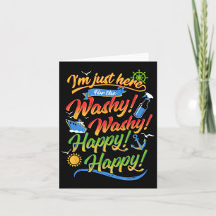 Washy Funny Family Cruise Ship Vacation Cruising 2 Card