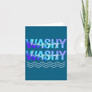 Washy Washy Funny Ship Washy Washy Cruise  Card