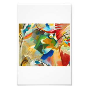 Wasily Kandinsky pintando con Green Centre Photo Print