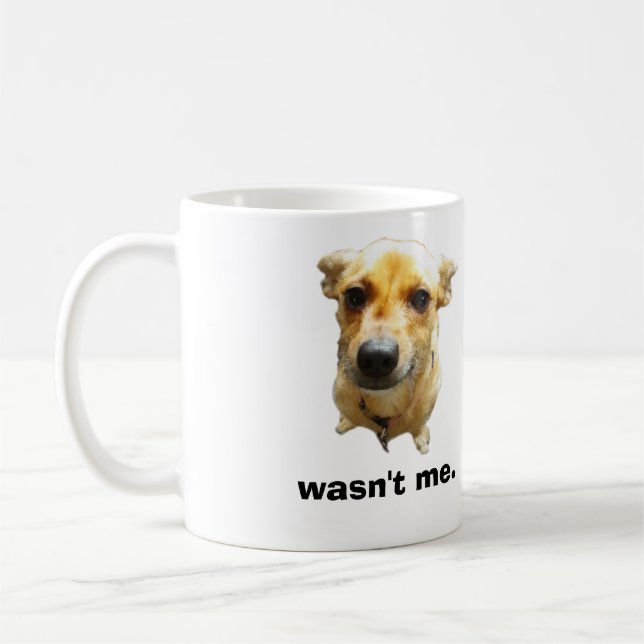 Wasn't me coffee mug (Left)