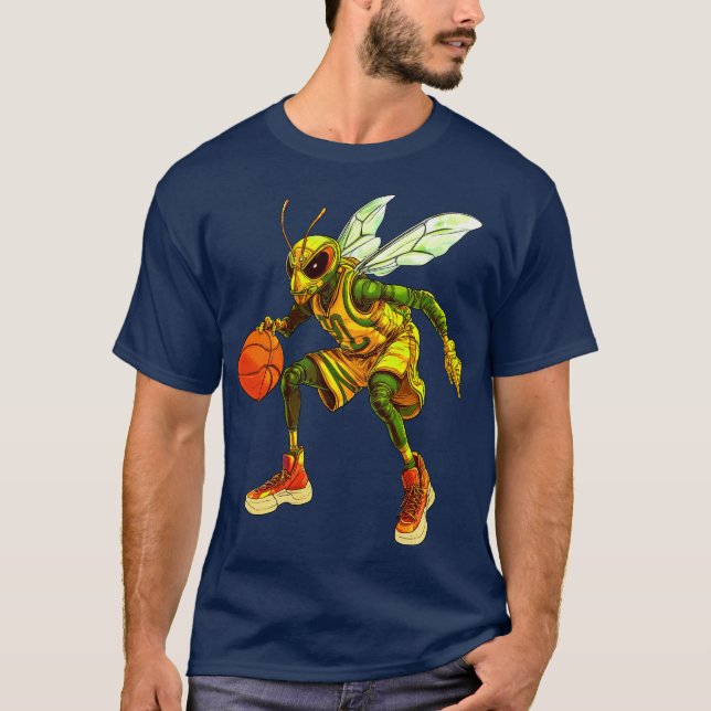 Wasp basketball player T-Shirt (Front)