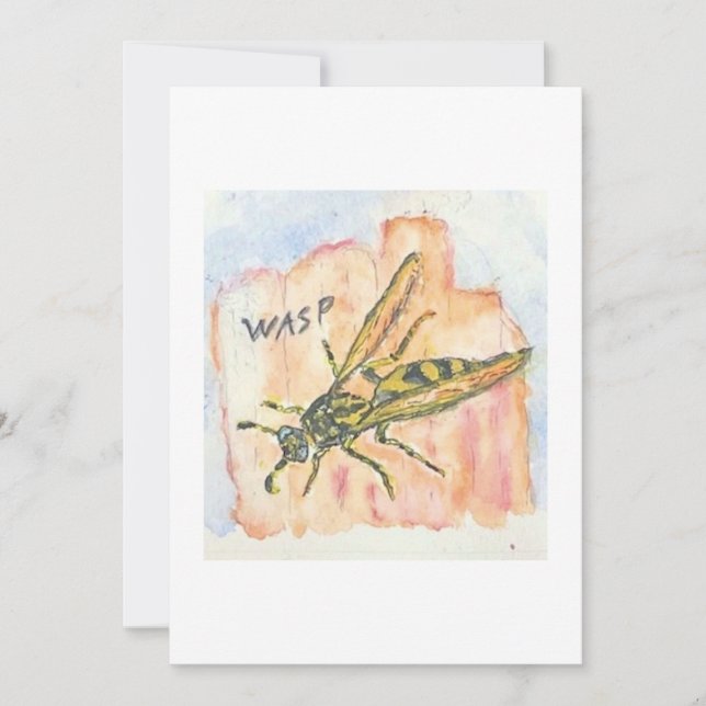 Wasp Greeting Card (Front)