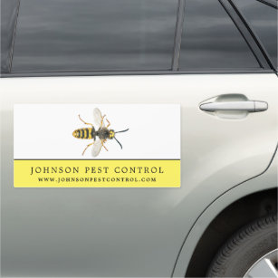 Wasp, Pest Control Car Magnet