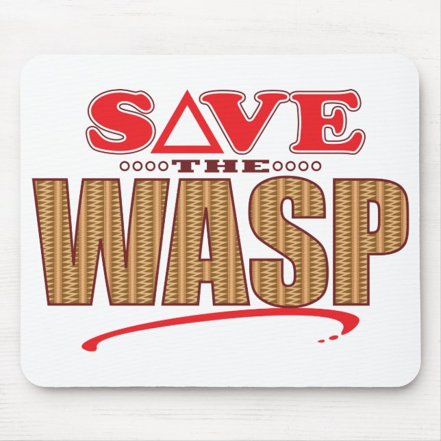 Wasp Save Mouse Mat (Front)