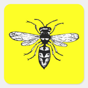Wasp Square Sticker
